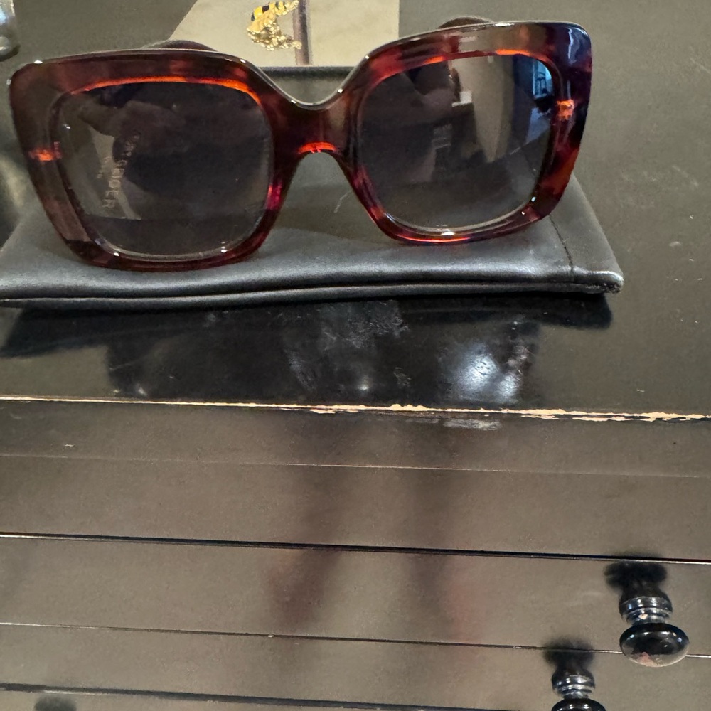 Kurt Geiger Brown Oversized Sunglasses